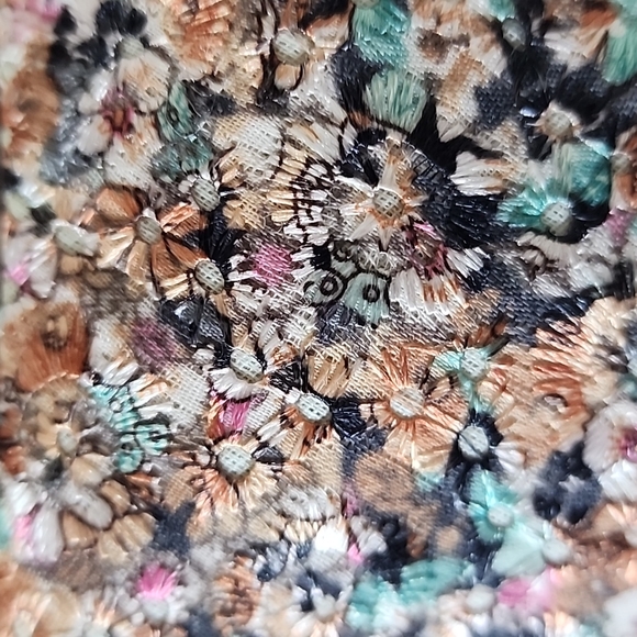 Betsey Johnson Bandit tapestry floral print platform shoes-6 - Picture 7 of 13